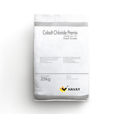 Aditivos alimenticios mixtos de cloruro de cobalto